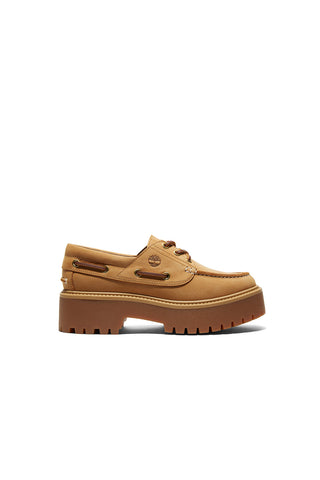 Timberland Stone Street 3-Eye Lug Boat Shoe Wheat