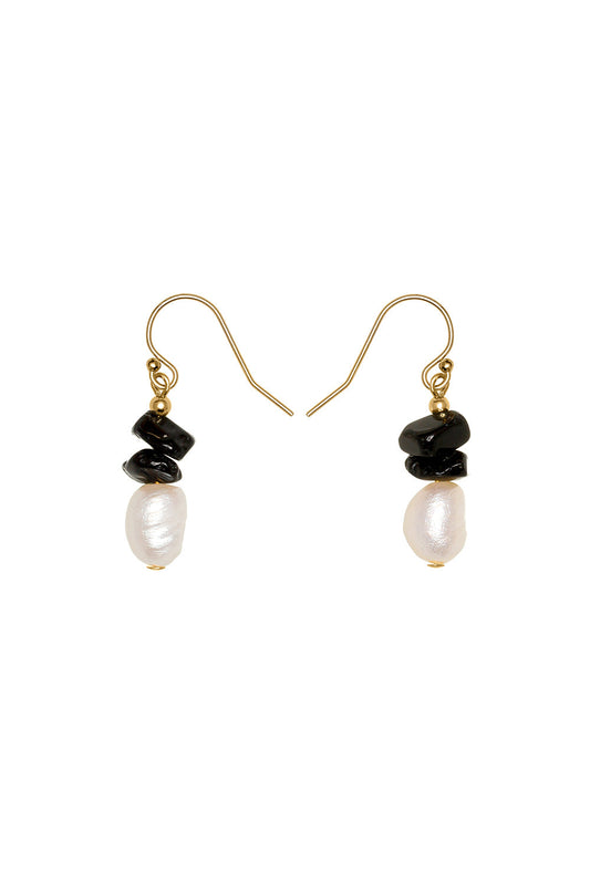 Vania Gemstone Chip Earring with Gold-Filled Bar Hook