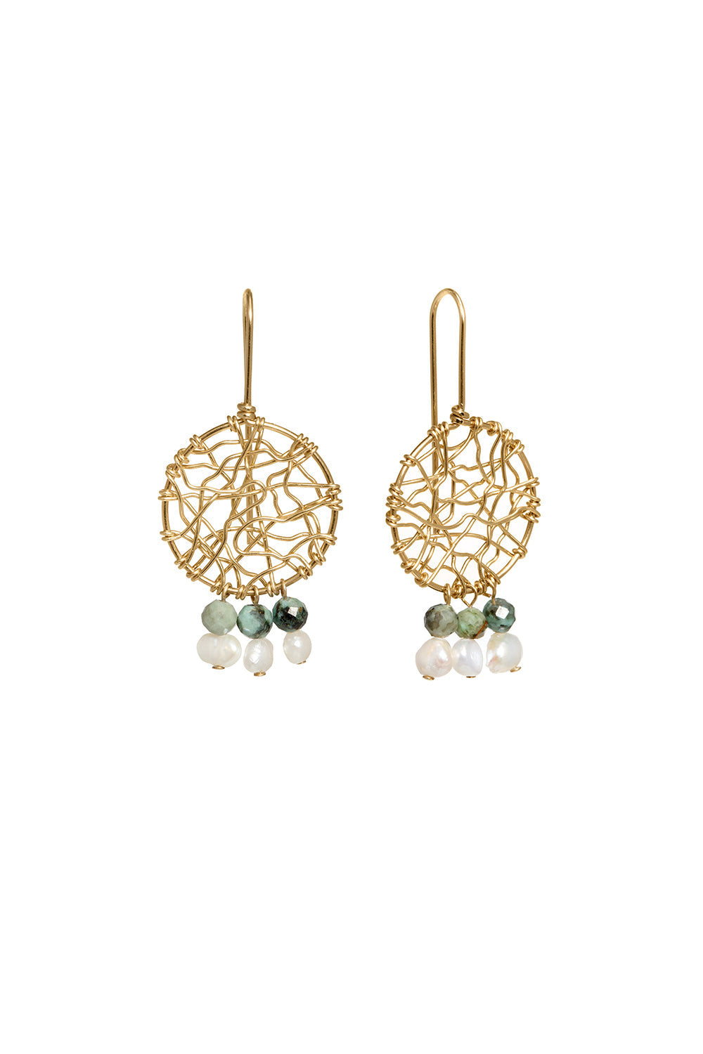 Midi Daydreamer Pearl and Turquoise Earring