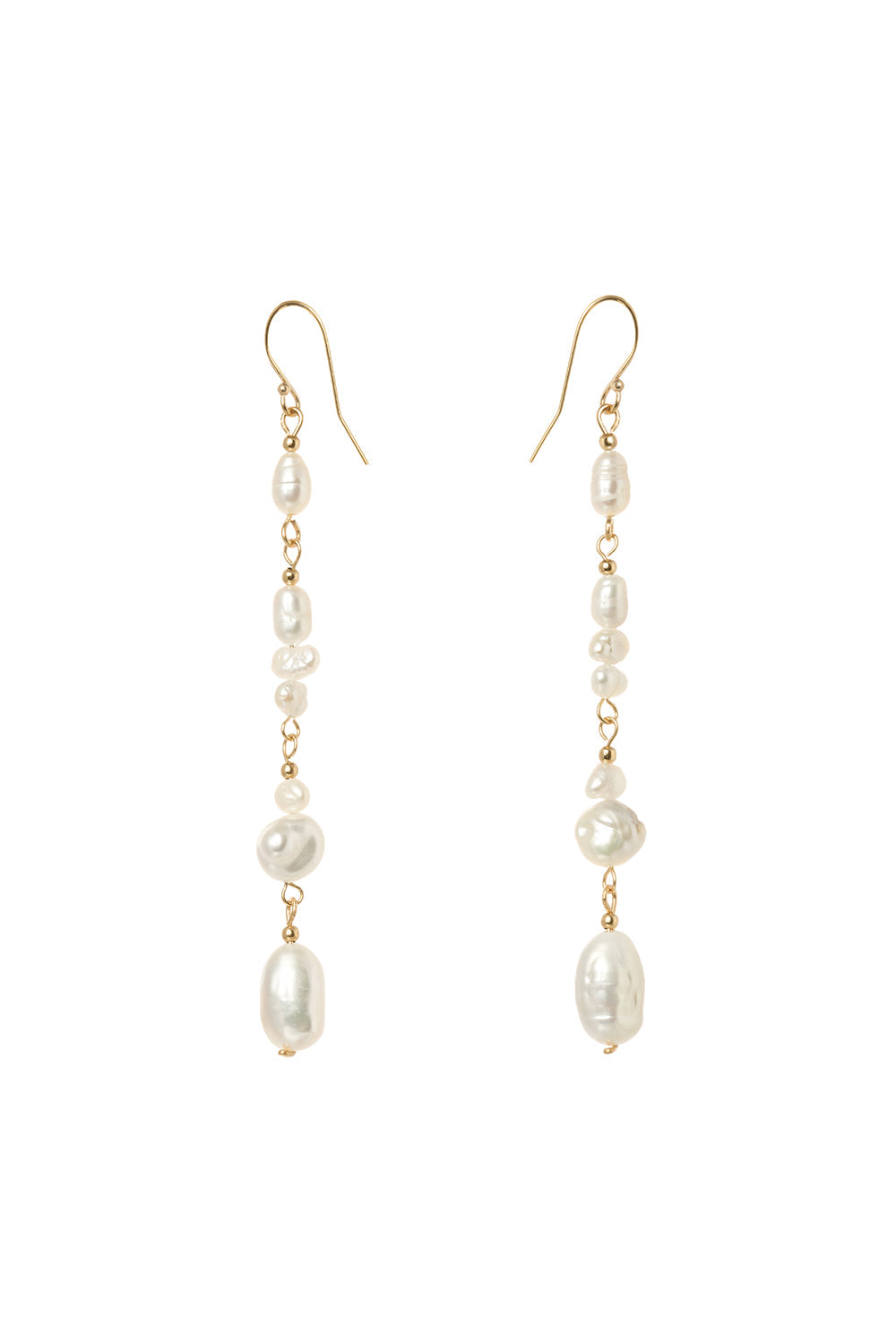 Vania Scattered Pearl Long Earring