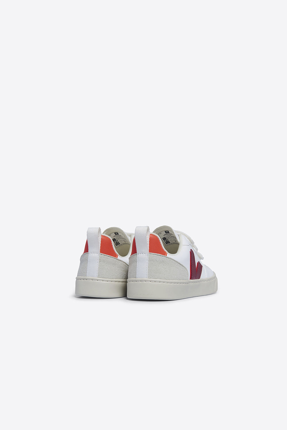 Juniors' V-10 Velcro White/Marsala/Orange Fluo