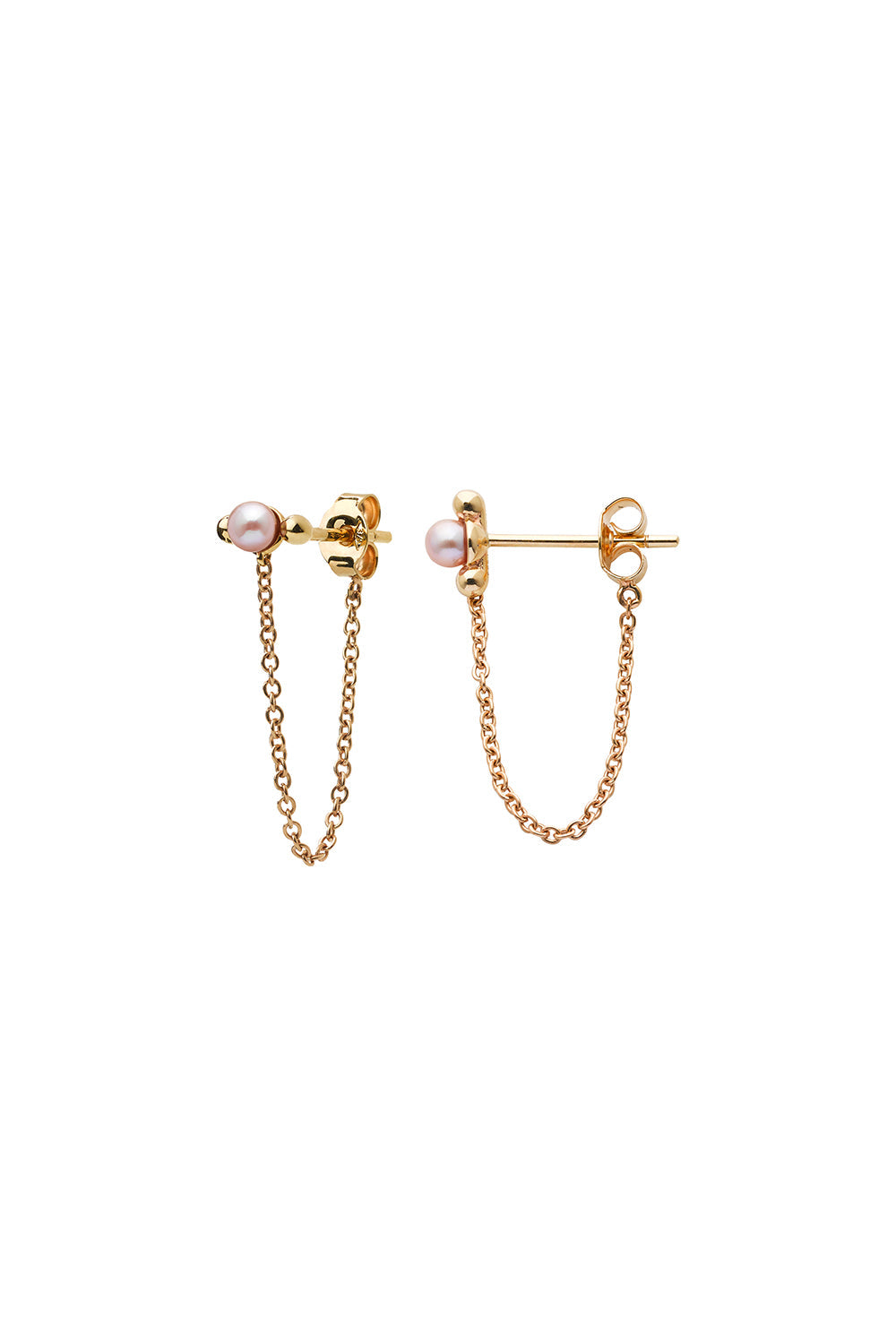 Vermeer Pearl Earrings Gold