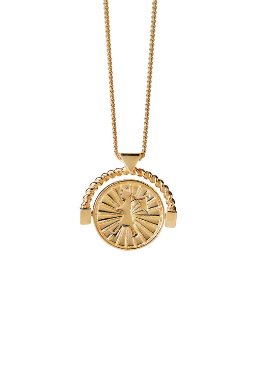 Voyager Spin Necklace Gold