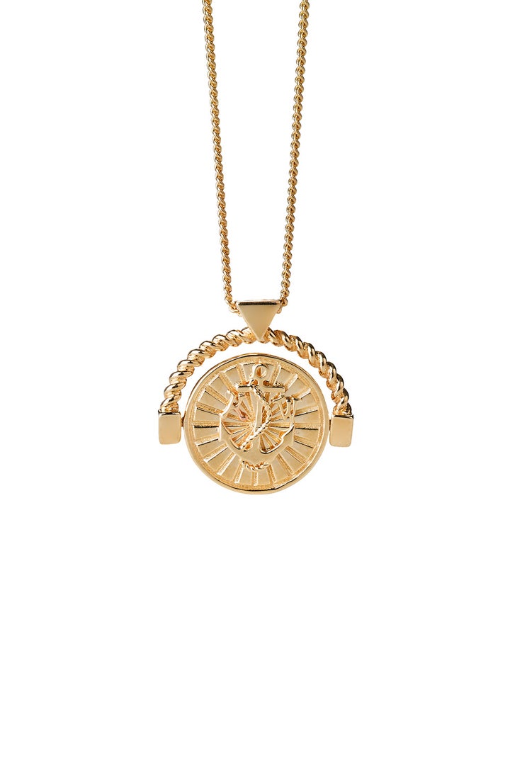 Voyager Spin Necklace Gold