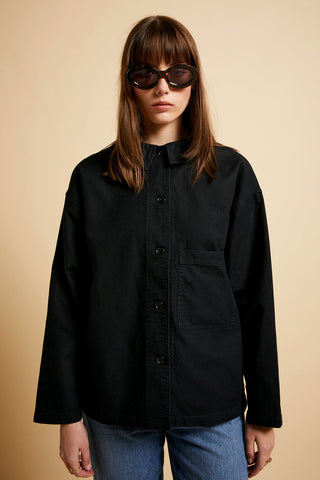 Oversized Twill Workwear Jacket