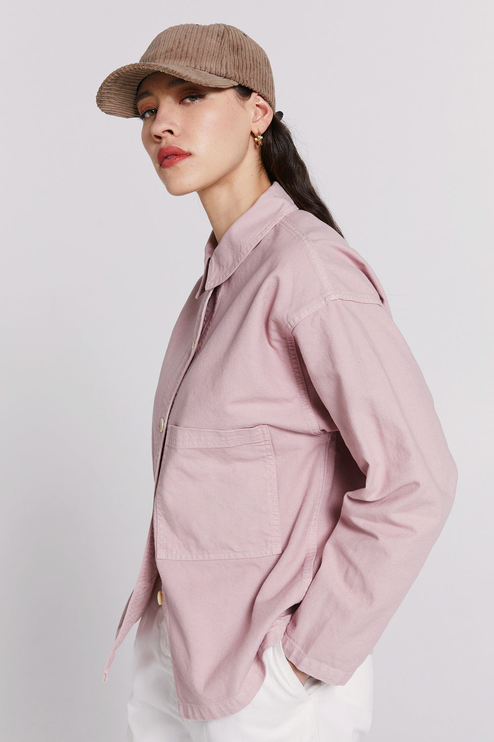 Oversized Twill Workwear Jacket