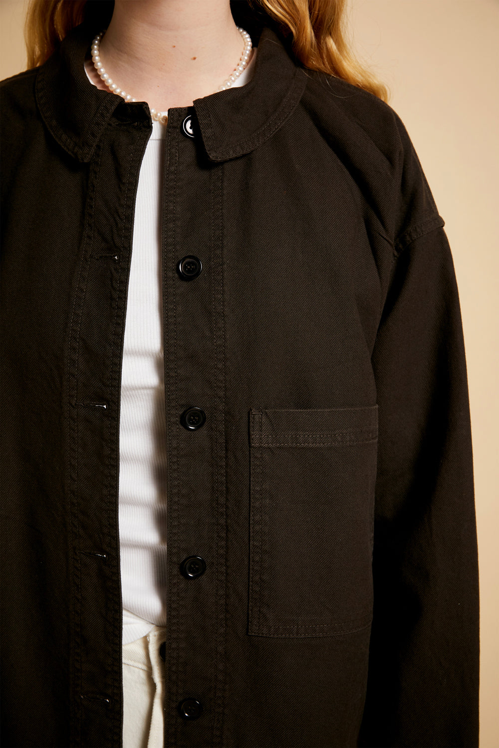 Oversized Twill Workwear Jacket