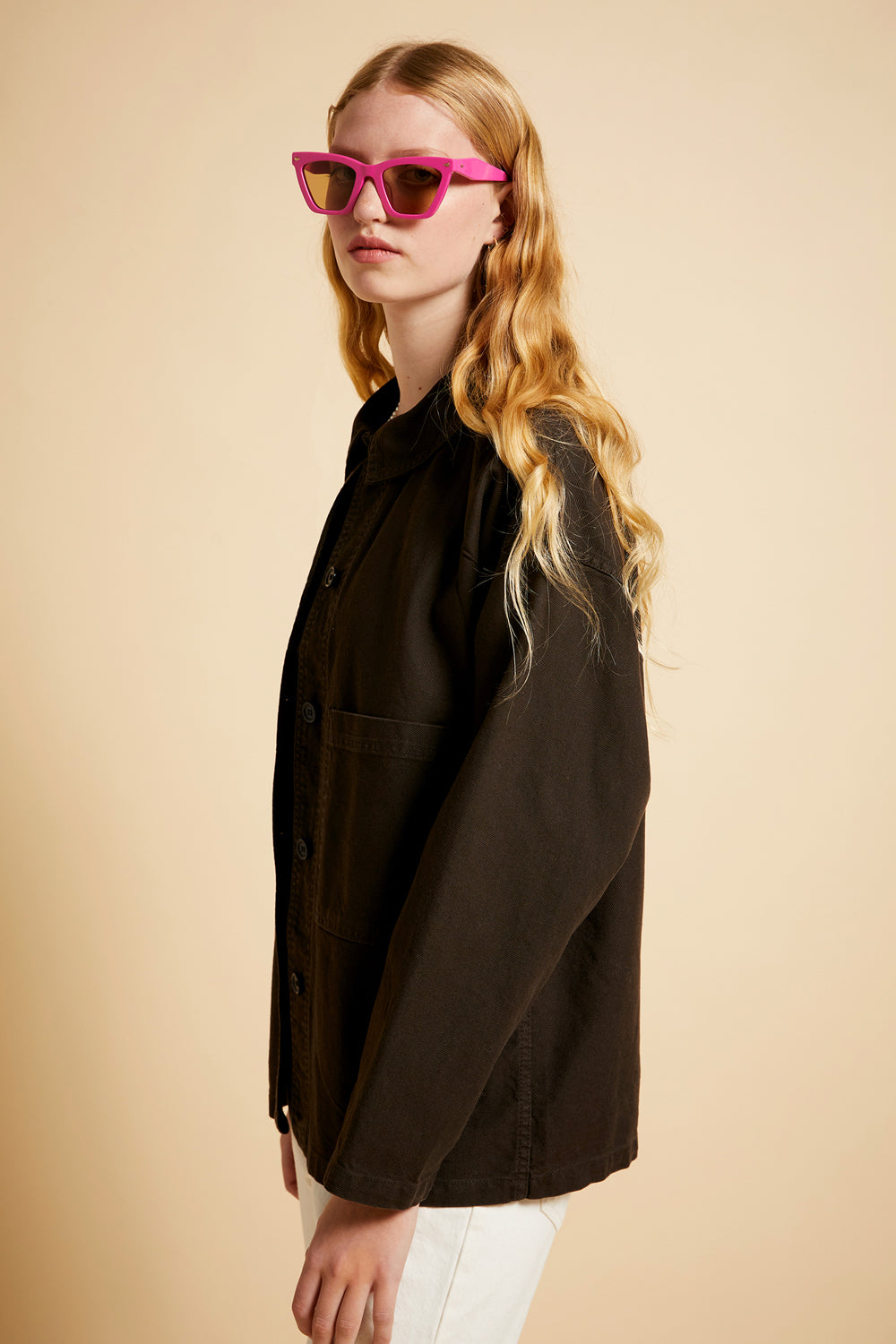 Oversized Twill Workwear Jacket