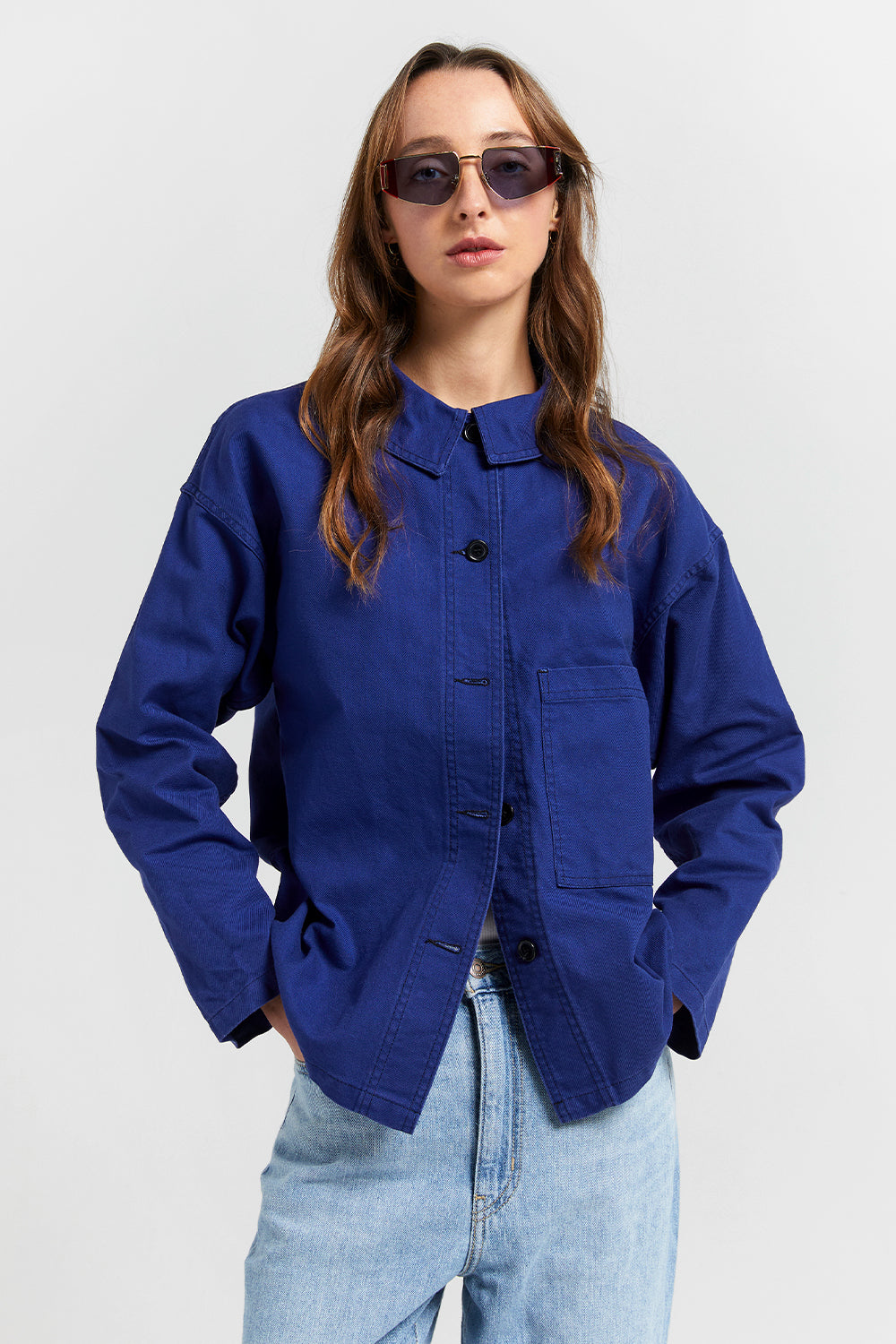 Oversized Twill Workwear Jacket