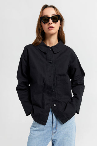 Oversized Twill Workwear Jacket