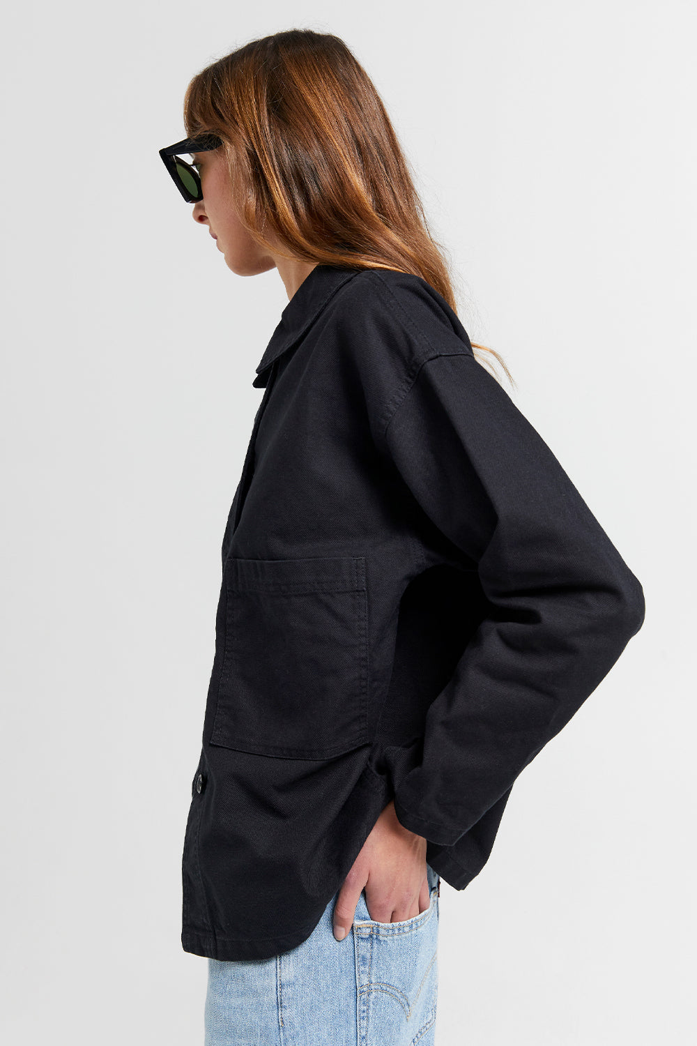 Oversized Twill Workwear Jacket