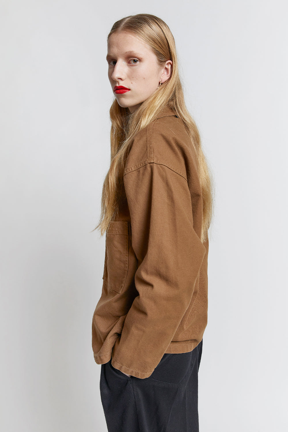 Oversized Twill Workwear Jacket