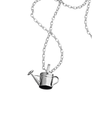 Watering Can Pendant Silver