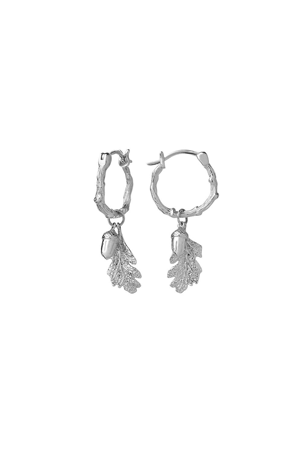 mens platinum hoop earrings