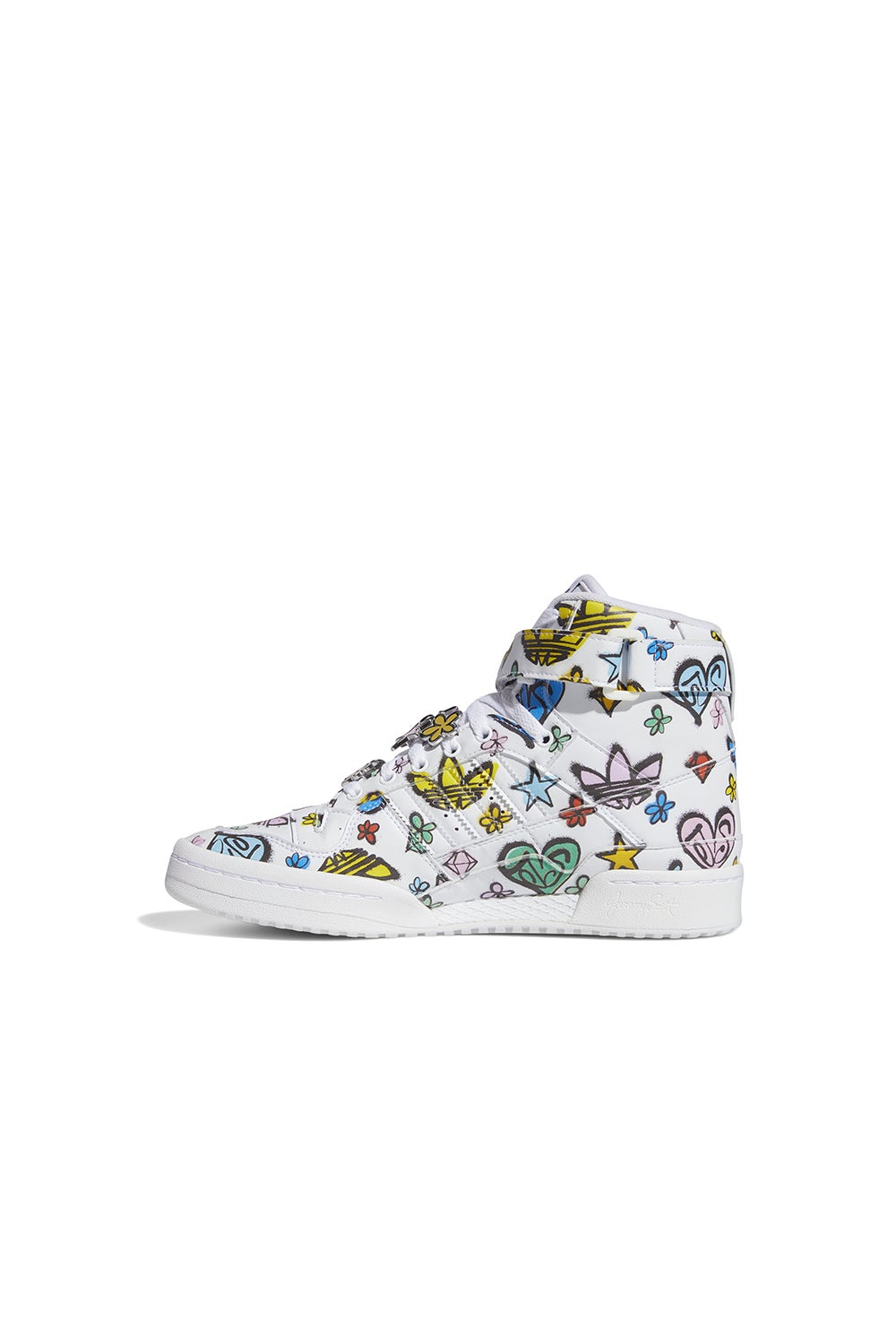 adidas x Jeremy Scott Forum 84 HI Mono Shoes Cloud White