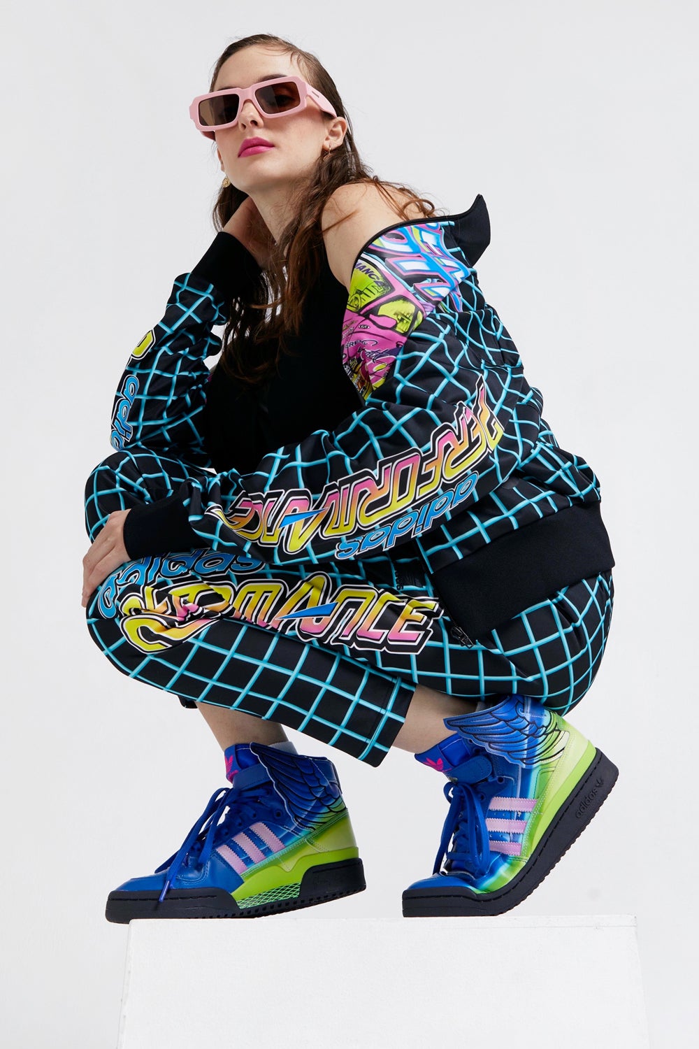 Adidas jeremy scott dames blauw online