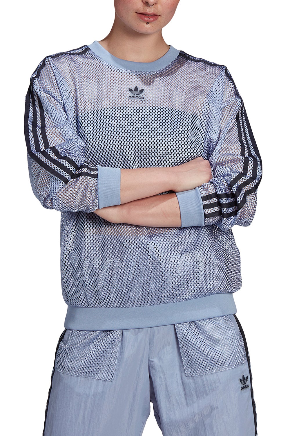 adidas mesh crew sweatshirt