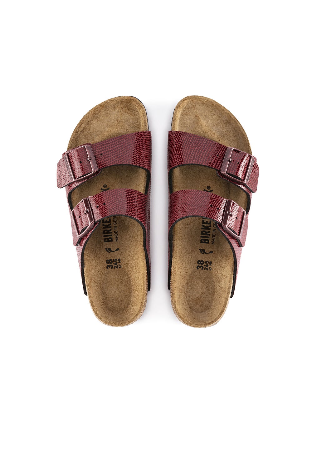 maroon birkenstock