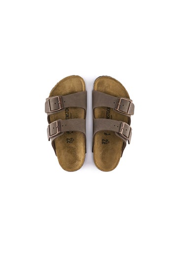 Birkenstock Arizona Birkibuc Sandals in Mocha