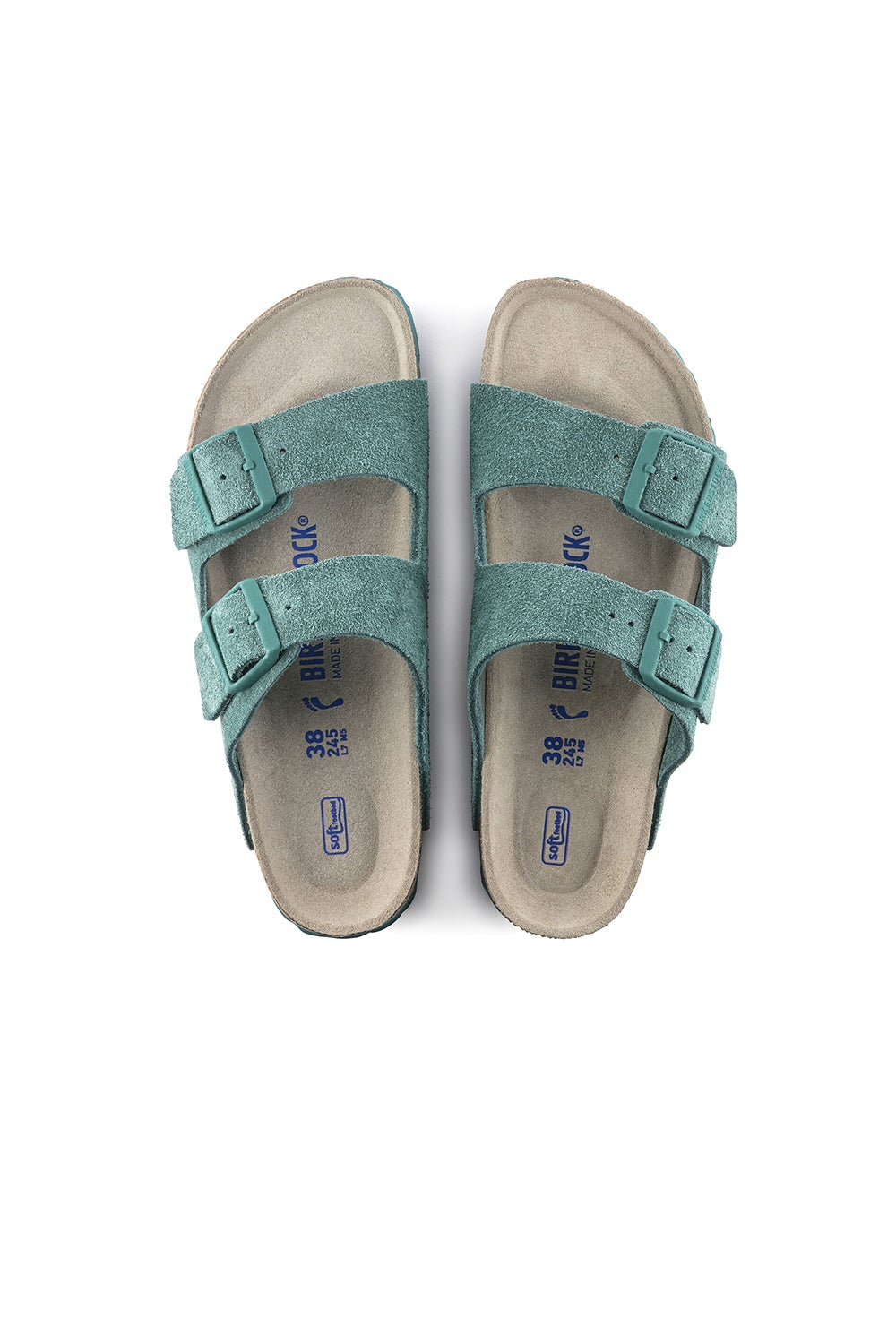 birkenstock arizona teal suede