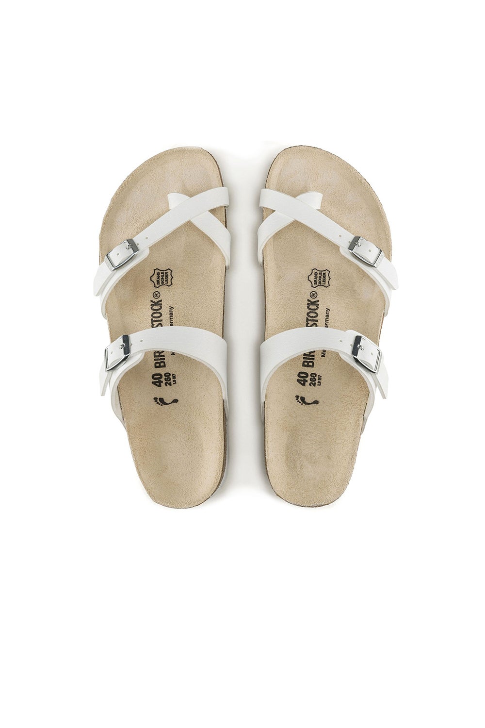 Birkenstock mayari store white narrow