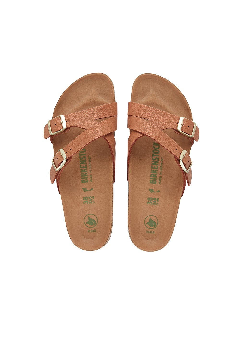 Birkenstock Yao Balance Birkibuc Earthy Vegan Regular Fit Pecan