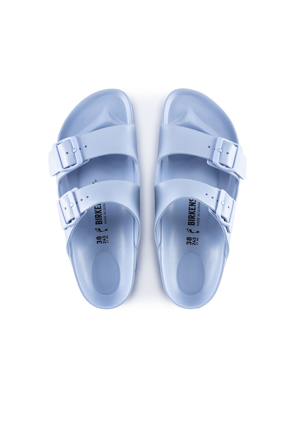 light blue birkenstocks rubber