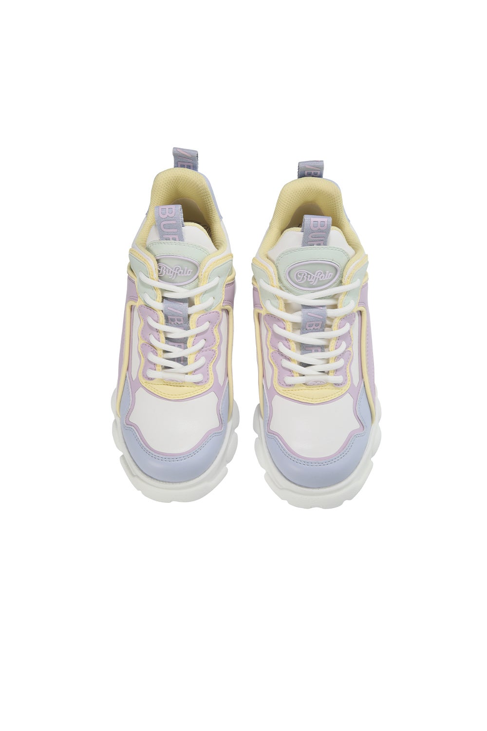 buffalo chunky trainers in pastel multi