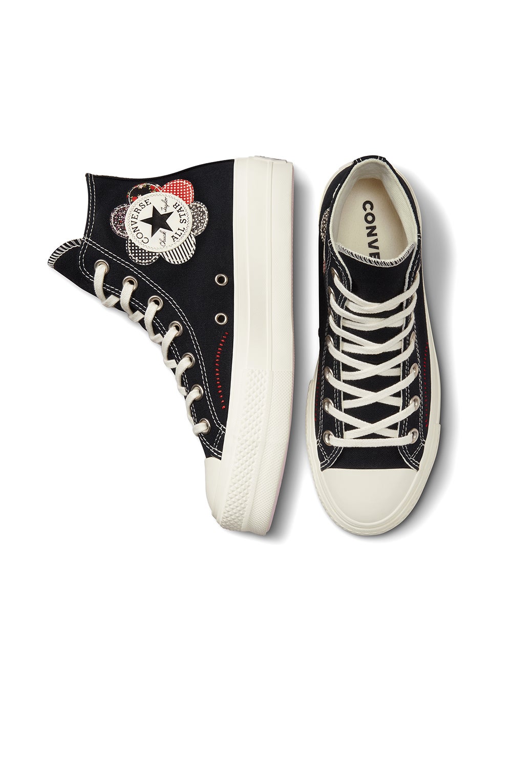 Converse chuck taylor all star lift high hot sale top black