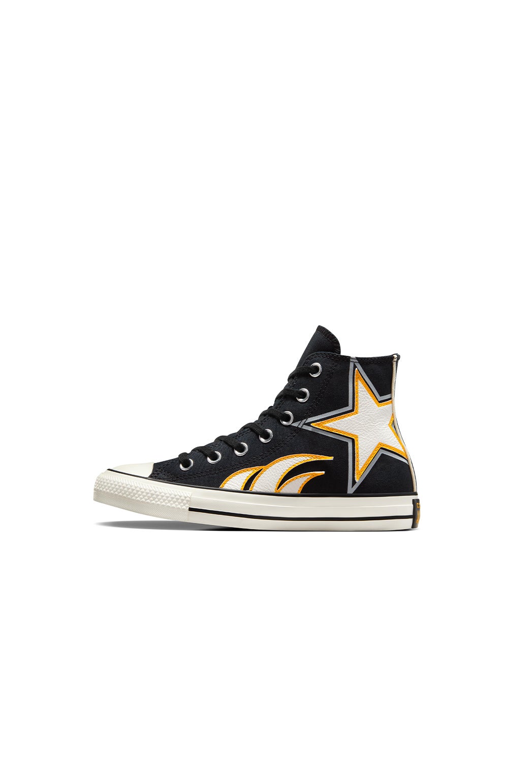 Converse all star black and cheap yellow