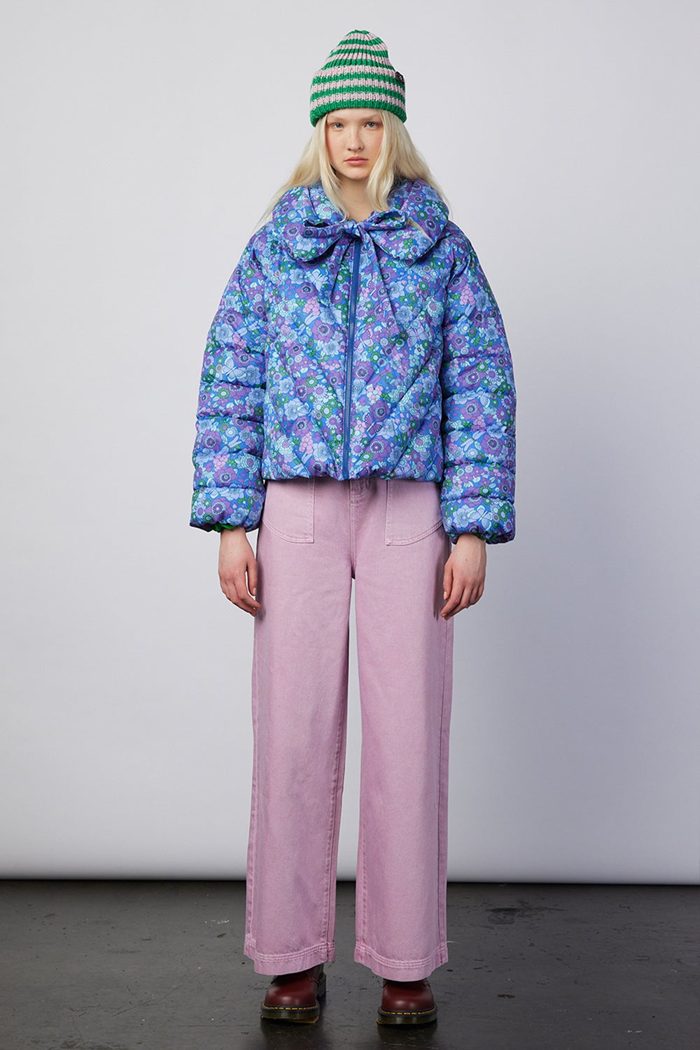 Damson Madder Holly Recycled Tie Neck Puffer | Karen Walker