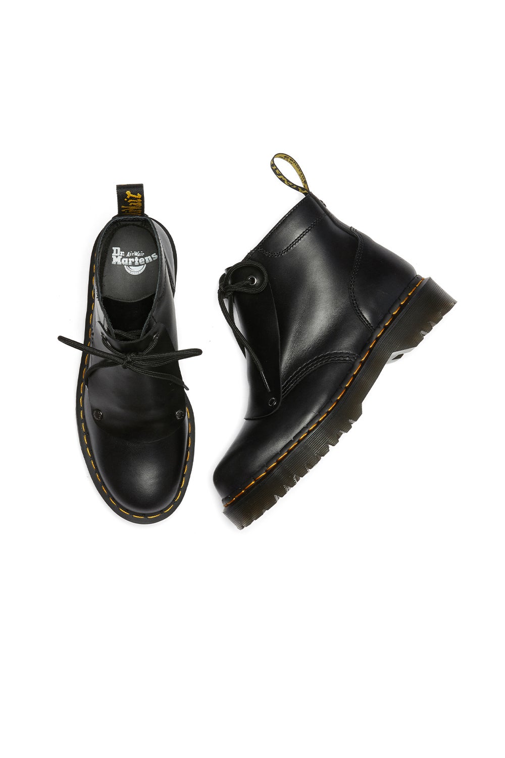 Dr. Martens 101 Bex Lace Cover Boots Black Karen Walker