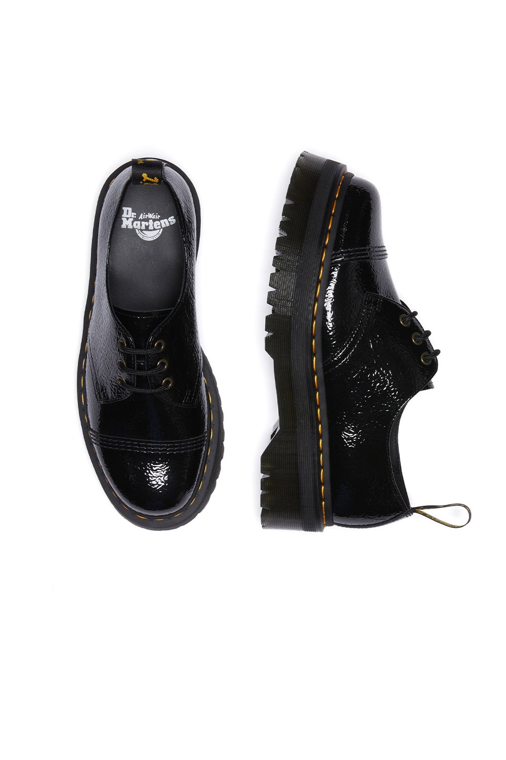 Dr martens 1461 classic store black patent flat shoes