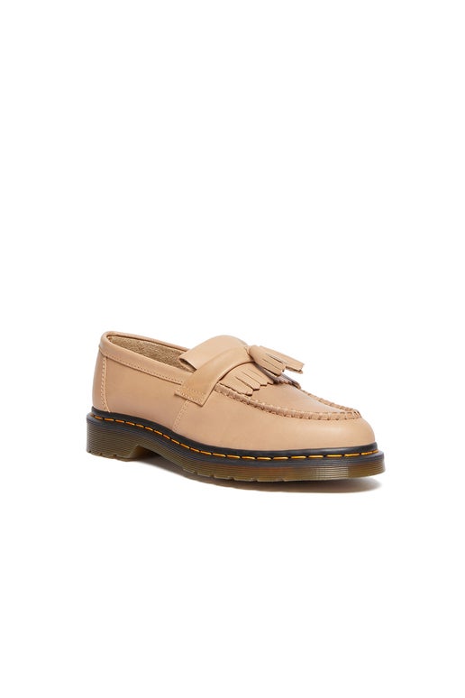 Dr. Martens Adrian Carrara Leather Tassel Loafers Beige | Karen Walker