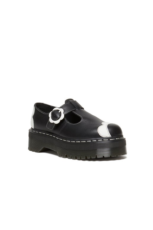 Dr. Martens Bethan Mary Jane Quad Black/optical White | Karen Walker