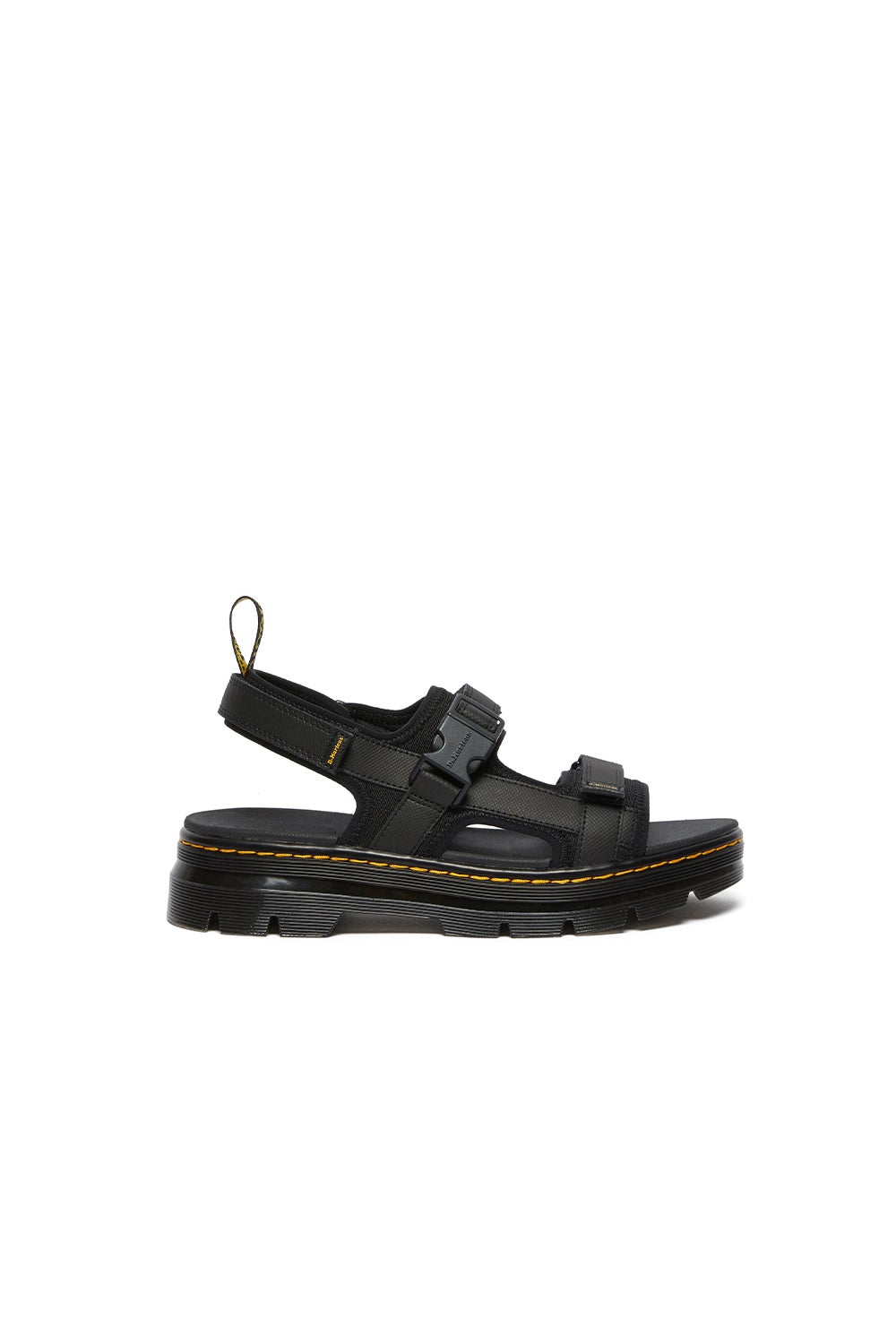 dr martens black forster sandals