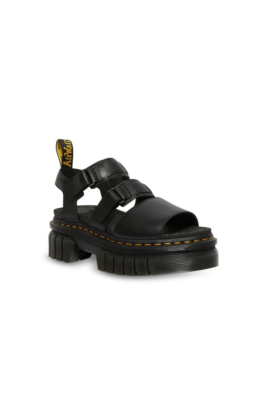 Black store doc sandals