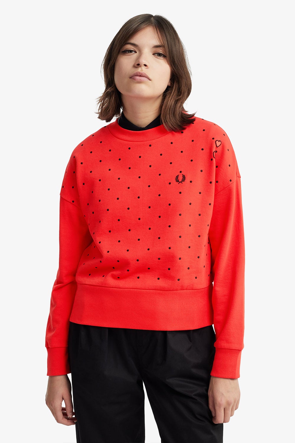 fred perry sweatshirt red