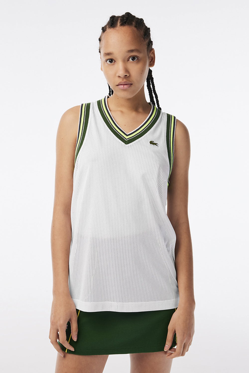 Lacoste sleeveless clearance shirt