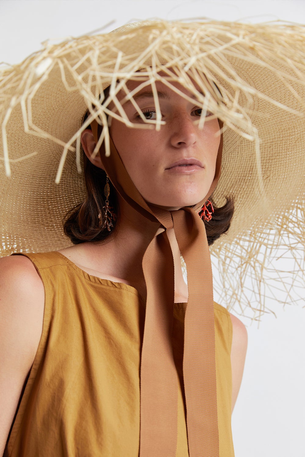 Sensi Studio Lady Ibiza Frayed Hat | Karen Walker