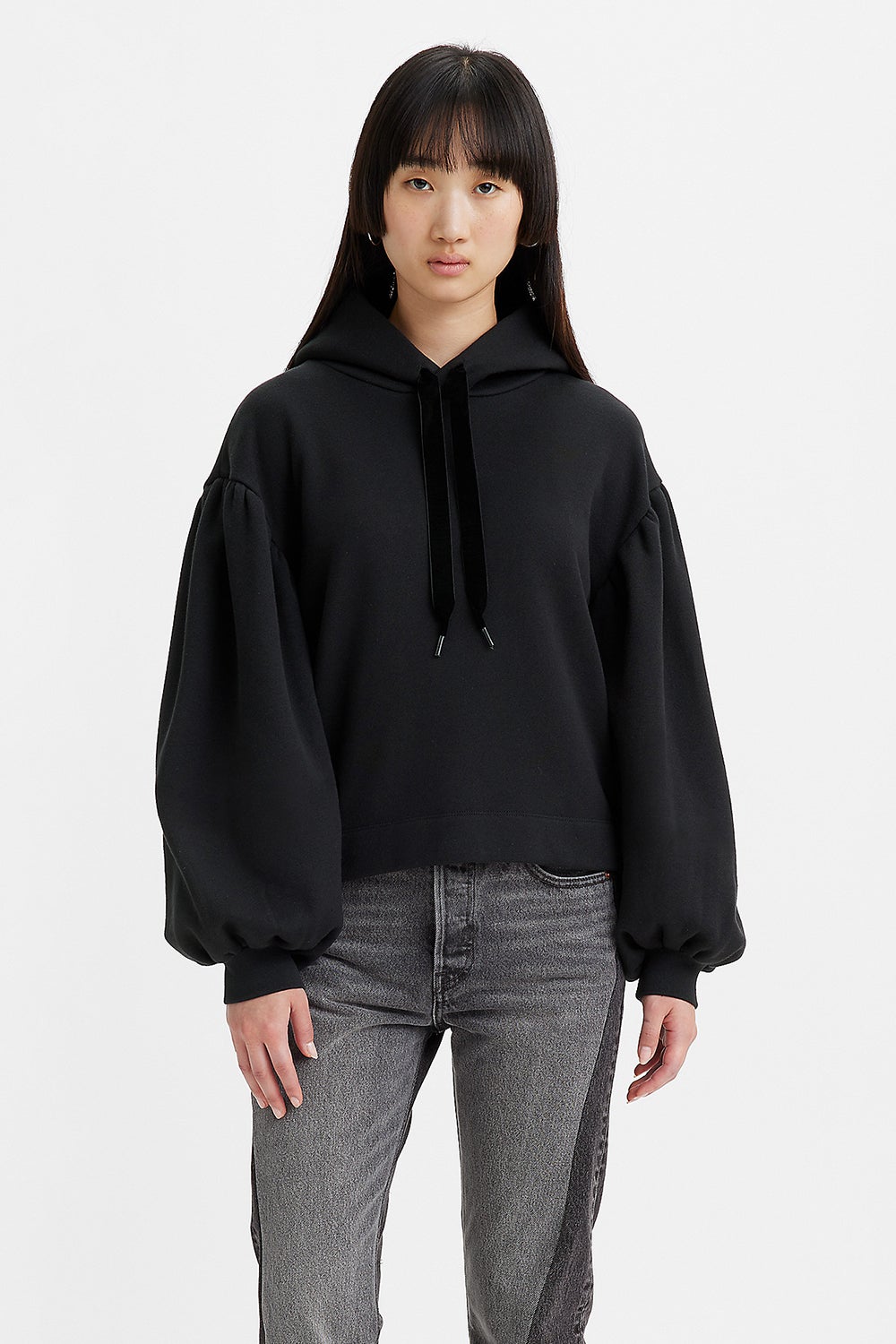 Levi's Akane Rusched Hoodie Ginger Bread | Karen Walker