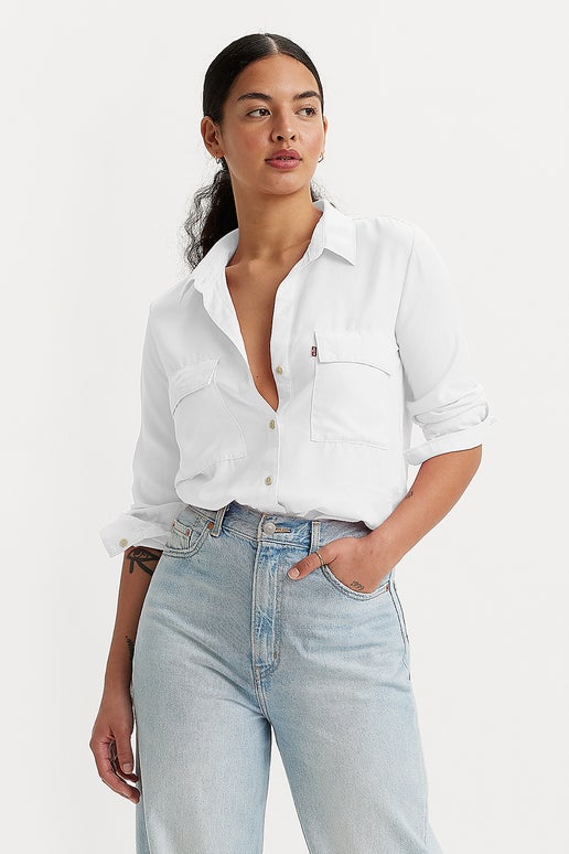 Levi's Doreen Utility Shirt Bright White | Karen Walker