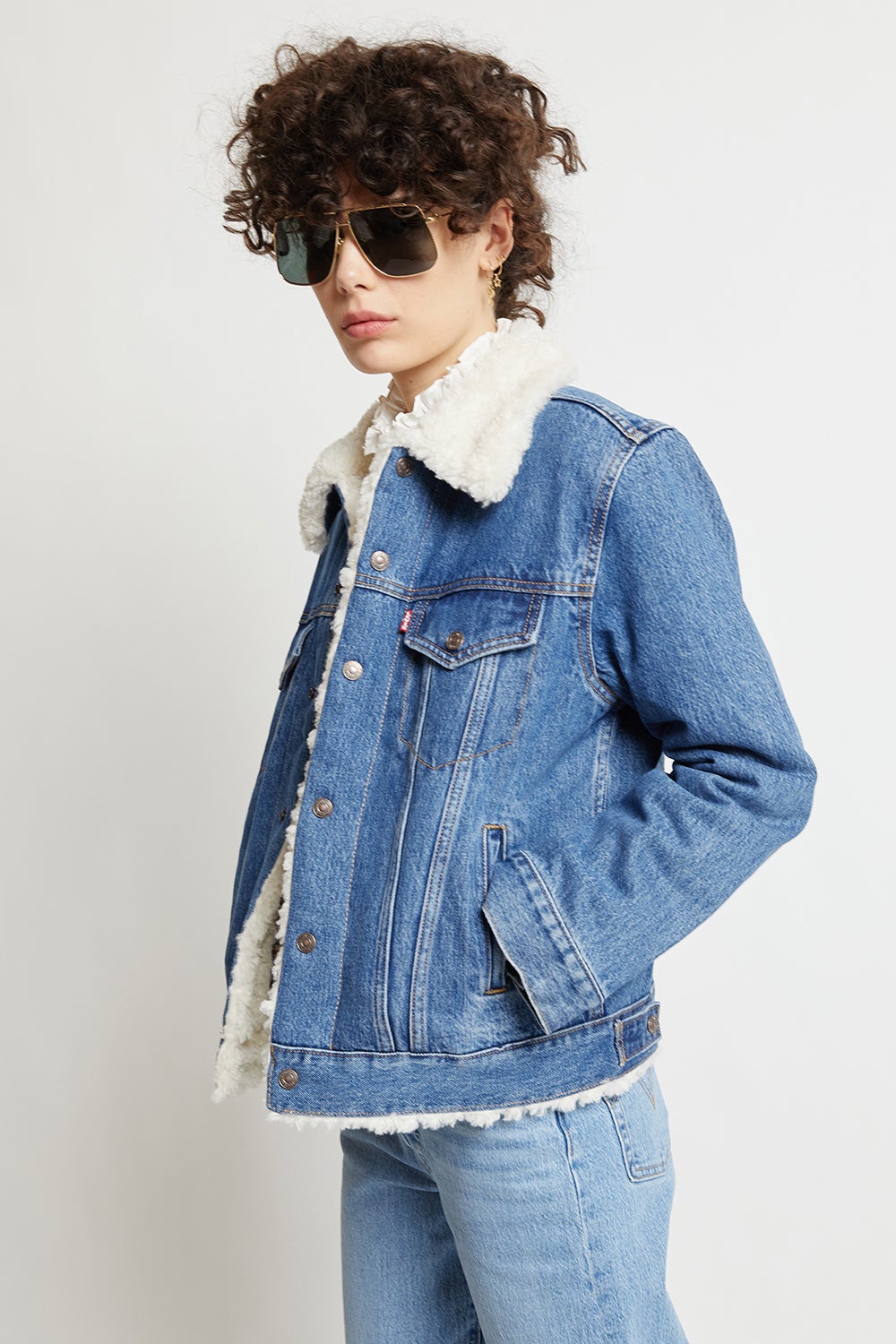 levi's wool sherpa trucker jacket