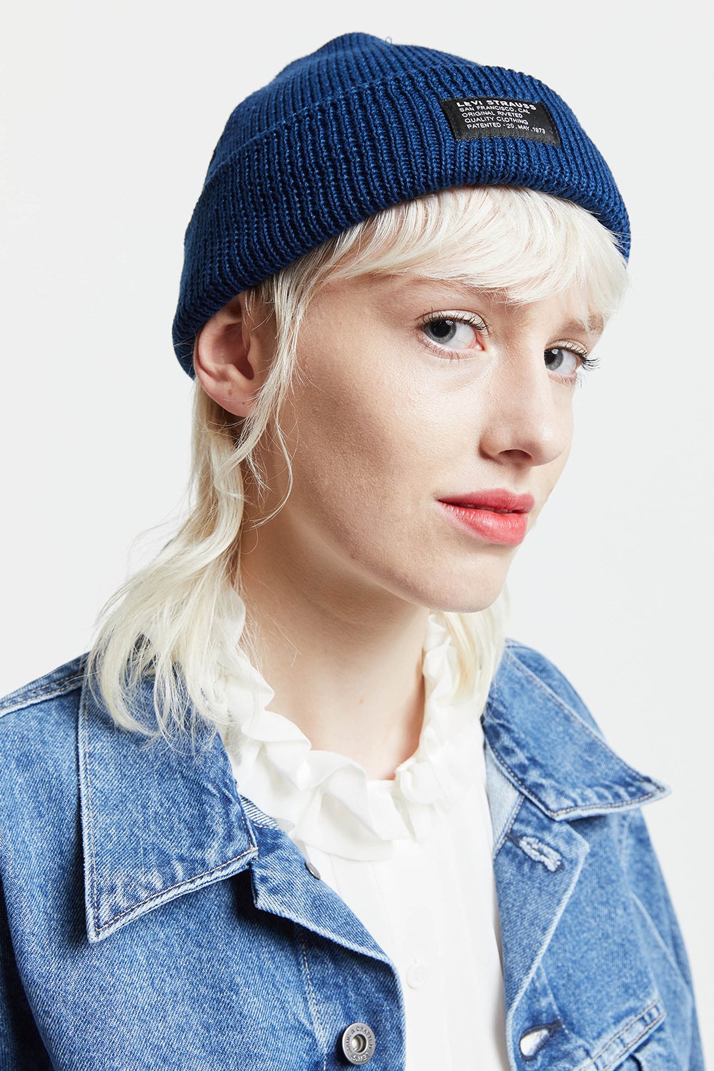 levis beanie blue