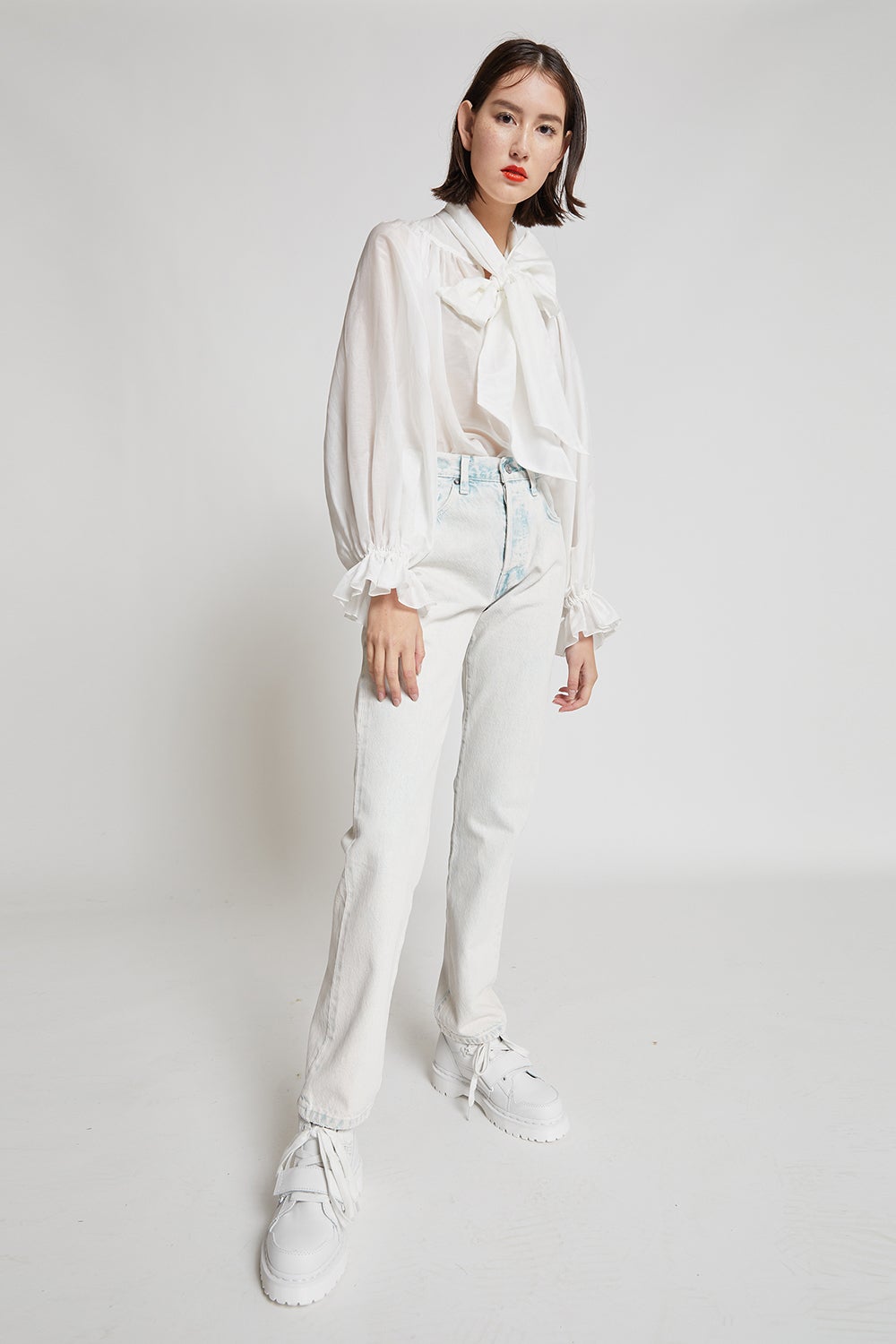 levi's made and crafted white jeans