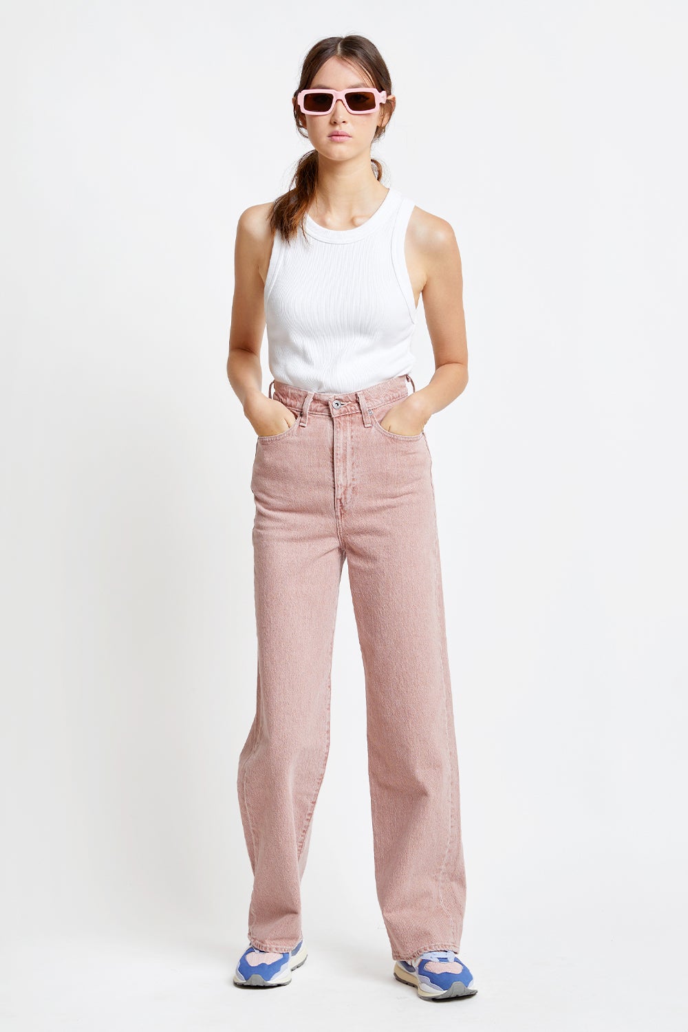 Levi's Made And Crafted High Loose Jeans Pink Sands | Karen Walker