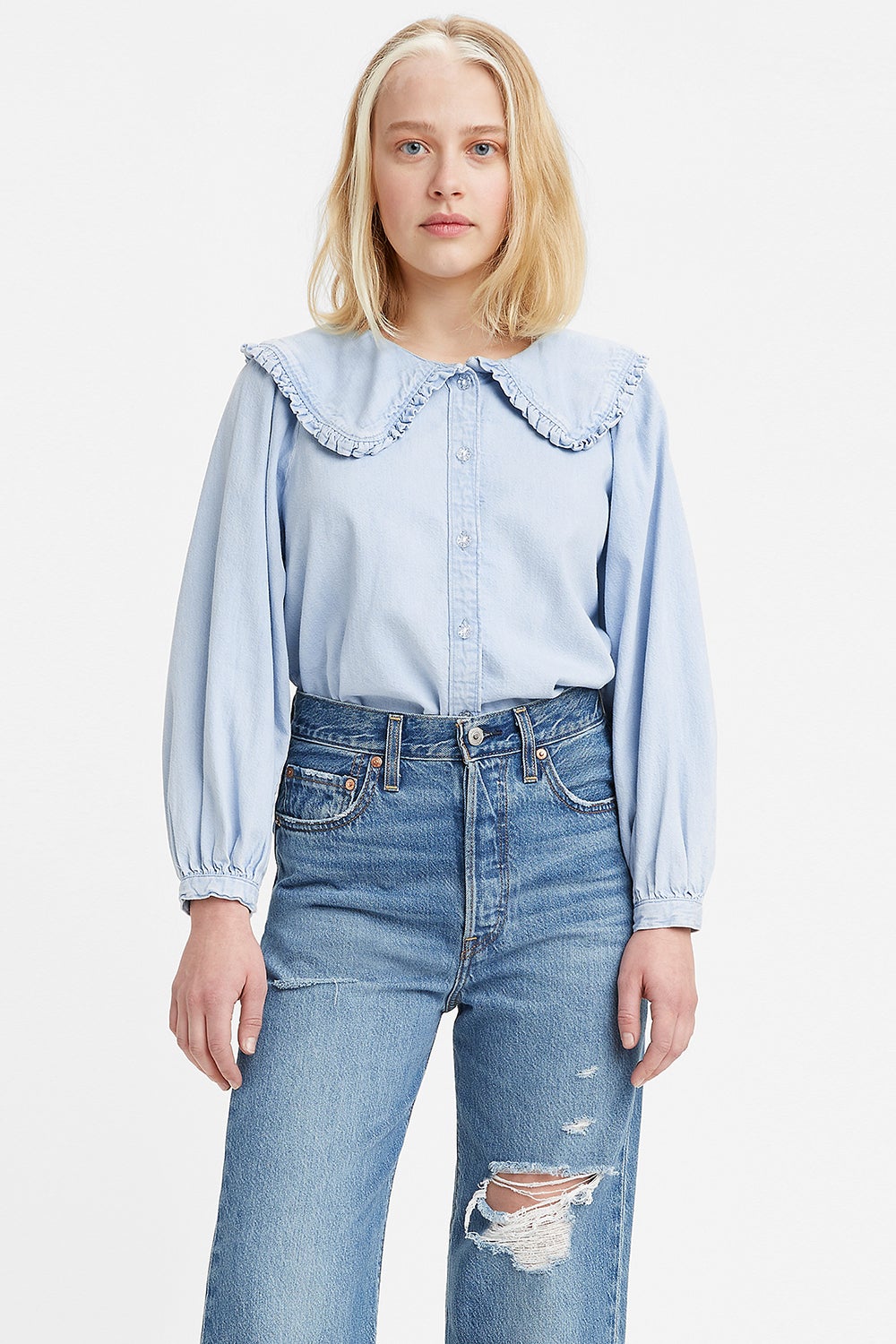 levis collar blouse