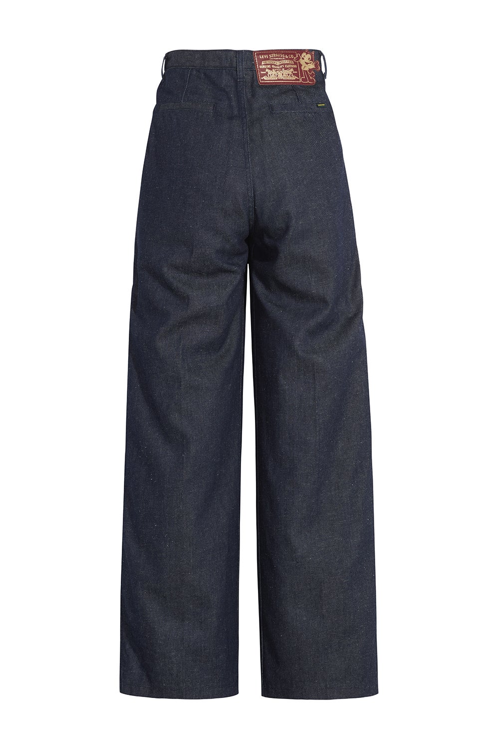 pleated high loose pants