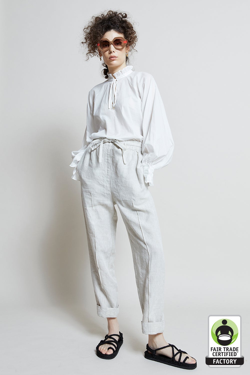 the beach pant in linen