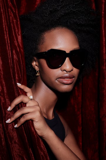 Karen Walker Eyewear Zero in Black